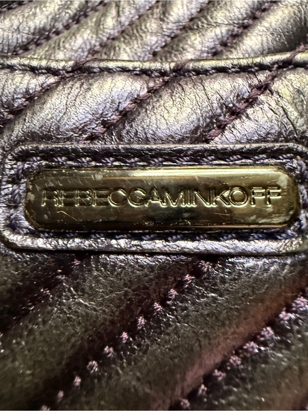 Rebecca Minkoff Affair Chain Crossbody | Metallic purple + gunmetal - Picture 4 of 10